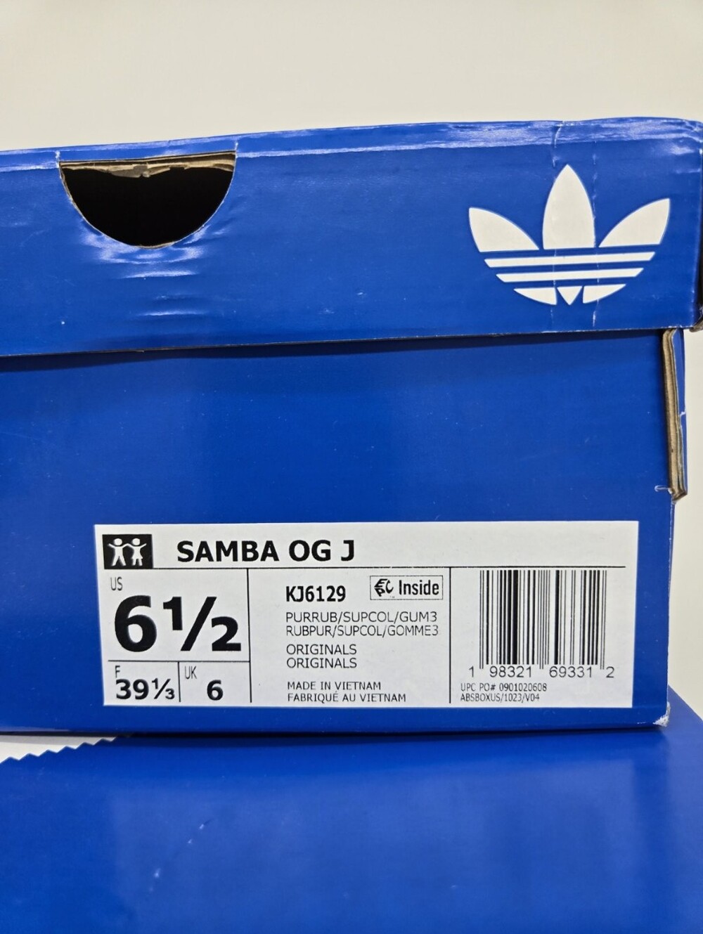 adidas Samba OG KJ6129 Pure Ruby Collegiate Red Shoes Women's Size 8 - Picture 8 of 8